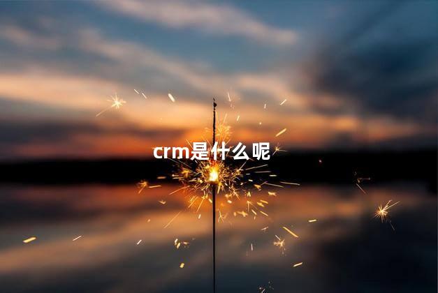 crm是什么呢