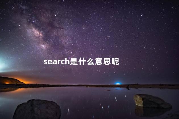 search是什么意思呢