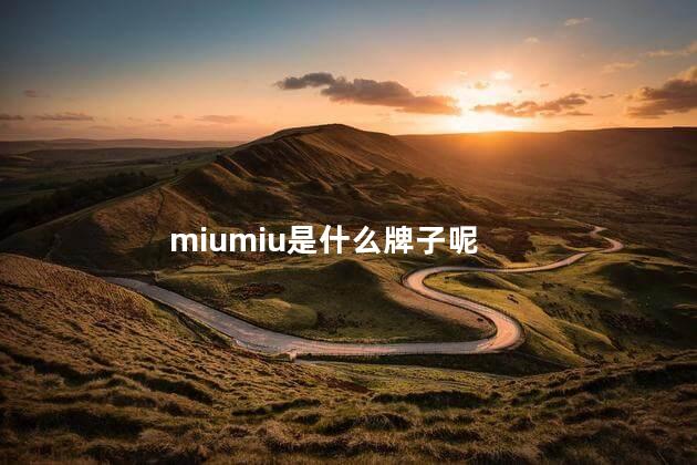 miumiu是什么牌子呢