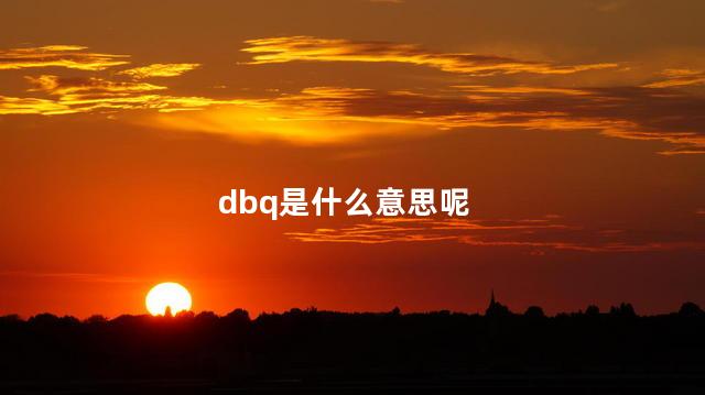 dbq是什么意思呢