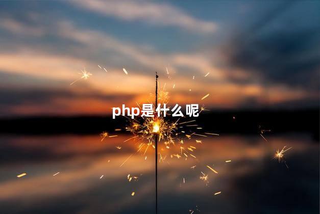 php是什么呢