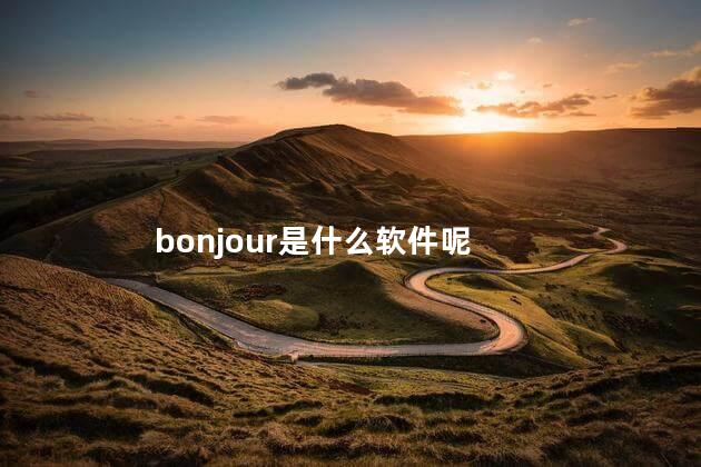 bonjour是什么软件呢，bonjour是干什么的