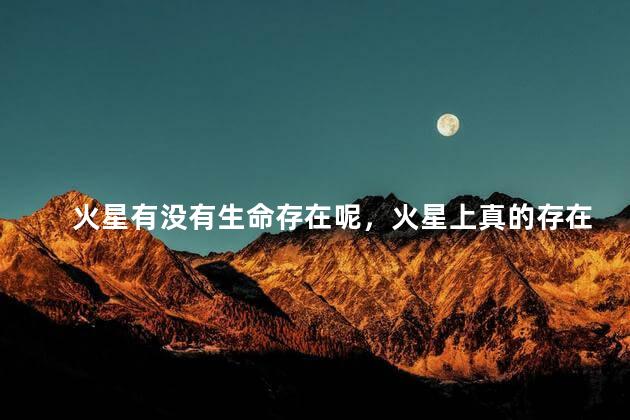 火星有没有生命存在呢，火星上真的存在水吗